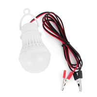 1Pcs New 120 cm 12V Portable LED Bulb High Power LED Lamp 3W/5W/12W Outdoor Night For Camping Solar Hunting Emergency Clip Light
