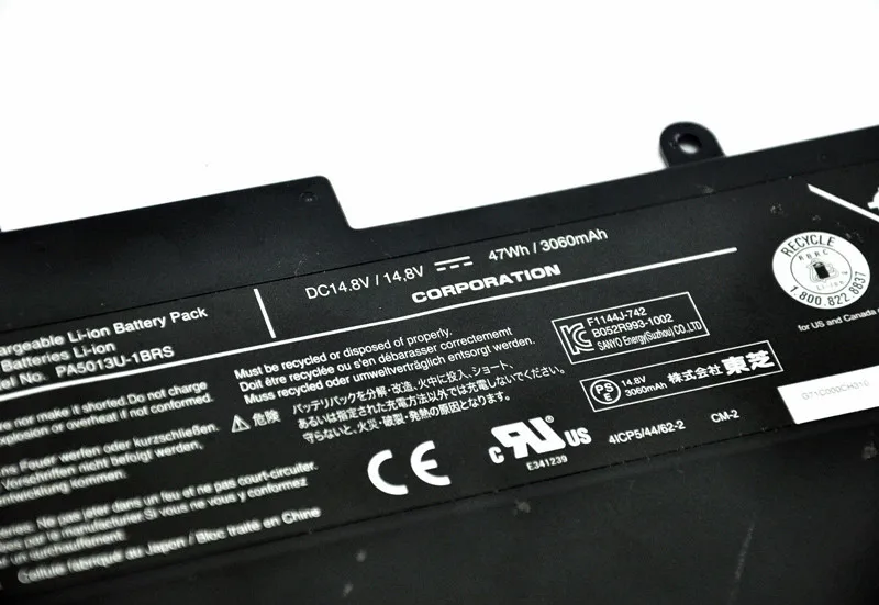 Original New PA5013U-1BRS PA5013U Laptop Battery For Z835 z830 Z930 Z935 Ultrabook 14.8V 47WH 3060mAh