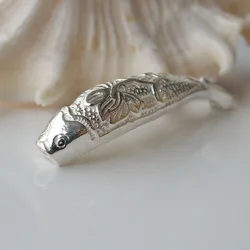 solid 925 Sterling Silver tube spacer connector,silver jewelry components