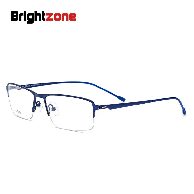 

Brightzone Metal Spectacle Frame Male Exceed Light Titanium Alloy Glasses Frame High-end Half Frame Glasses