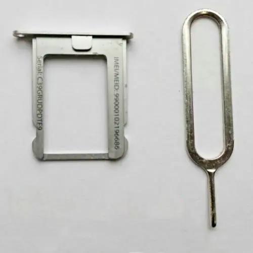 SIM Card Tray Holder With Eject Pin for Apple iphone 4S 4GS