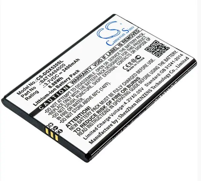 Cameron Sino 2400mah battery for   DOOGEE X5 Max Pro   BAT16484000  	Mobile, SmartPhone Battery