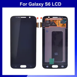 Pantalla LCD S6 G920 para Samsung S6, montaje de digitalizador con pantalla táctil, G920 G920F, piezas de repuesto