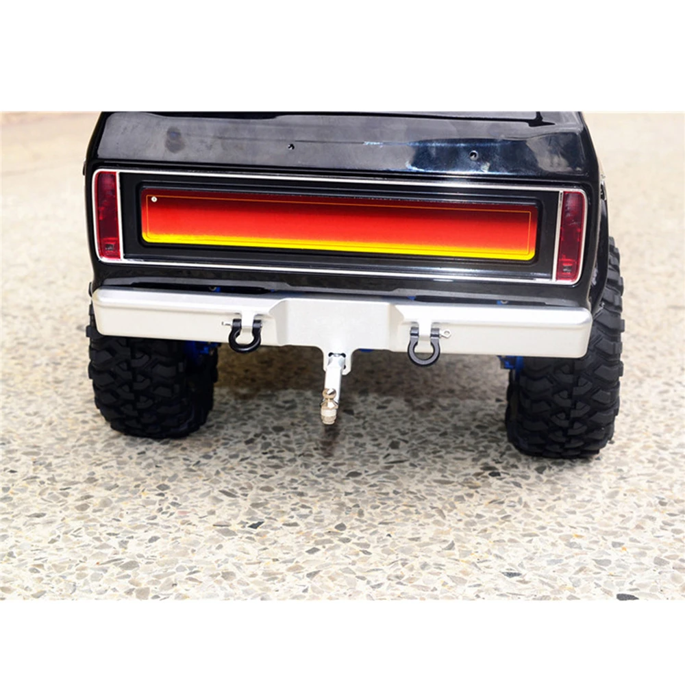 Set Bumper Depan/Belakang Logam untuk Traxxas TRX4 Ford Bronco 1/10 RC Suku Cadang Mobil Bumper Belakang dengan Kit Aksesori Kait Ekor U-hook