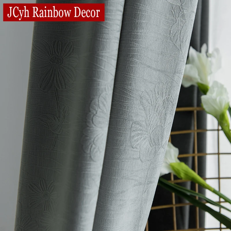 JCyh Modern Blackout Curtains For Living Room Window Treatment Blinds Finished Drapes Window Blackout Curtains For The Bedroom