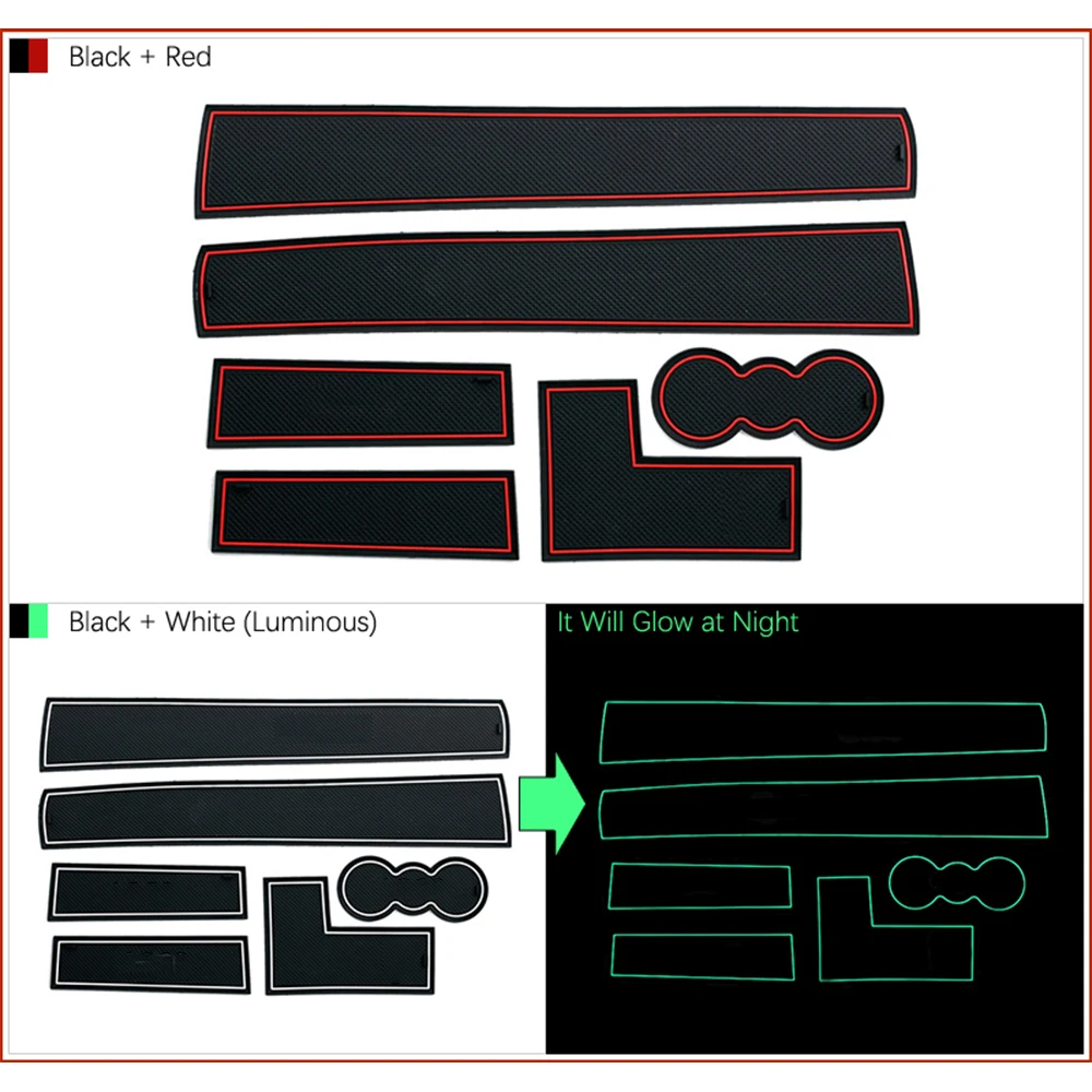 for Skoda Superb 2 B6 2009-2015 Anti-Slip Rubber Mat Cup Cushion Door Groove Accessories MK2 Comib Stickers 2010 2011 2012 2013