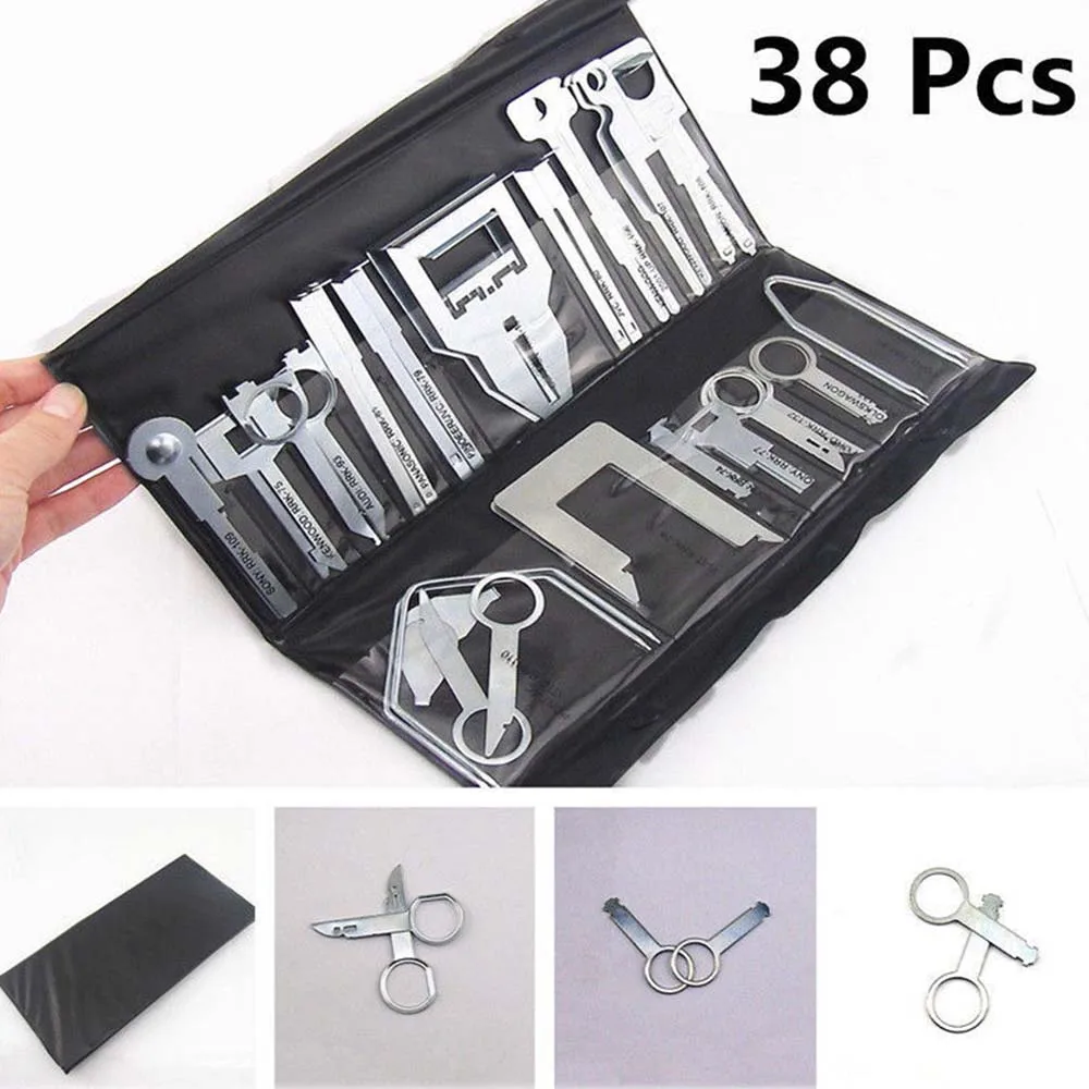 

Car Disassembly Tools Radio Audio DVD Navigation Trim Panel Dashboard Installation Removal Repair Kit 38pcs/set