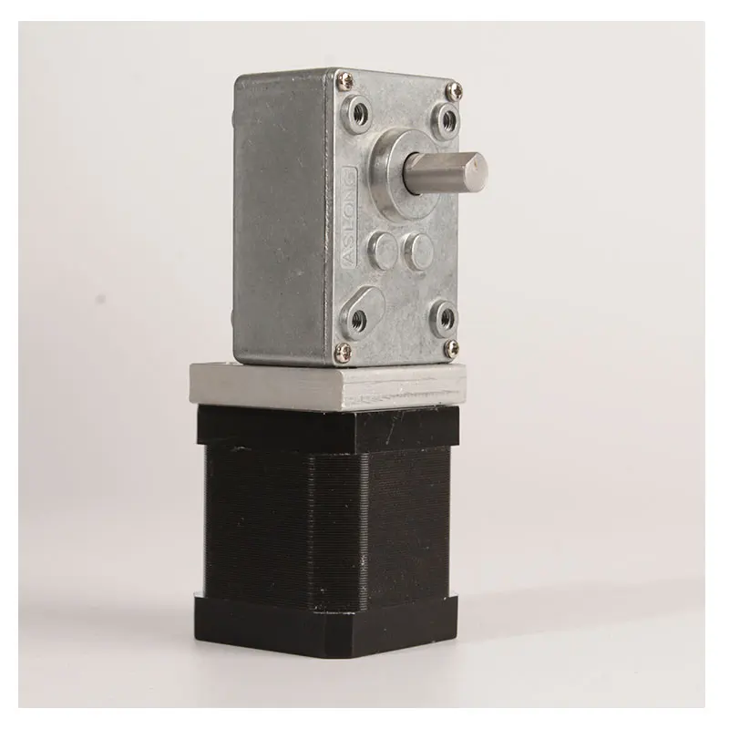Imagem -02 - com Relação de Redução 17 30 50 Nema17 0.44nm 1.68a 42 mm Motor Deslizante do Redutor da Engrenagem do Sem-fim da Turbina Nema17 A58sw42by