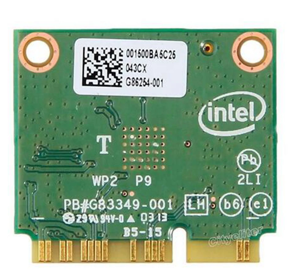 New Dual Band Wireless-AC 7260 Intel 7260HMW 7260AC 2.4G/5Ghz 802.11ac MINI PCI-E 2x2 WiFi Card + Bluetooth 4.0 Wlan Adapter