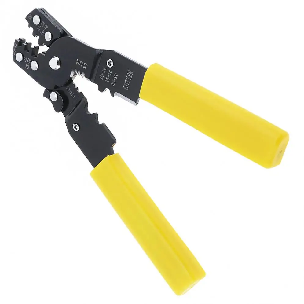 7 Inch Adjustable Crimp Stripper Electrician Multi-function Terminals Cable Stripper Pliers with TPR Handle for Stripping