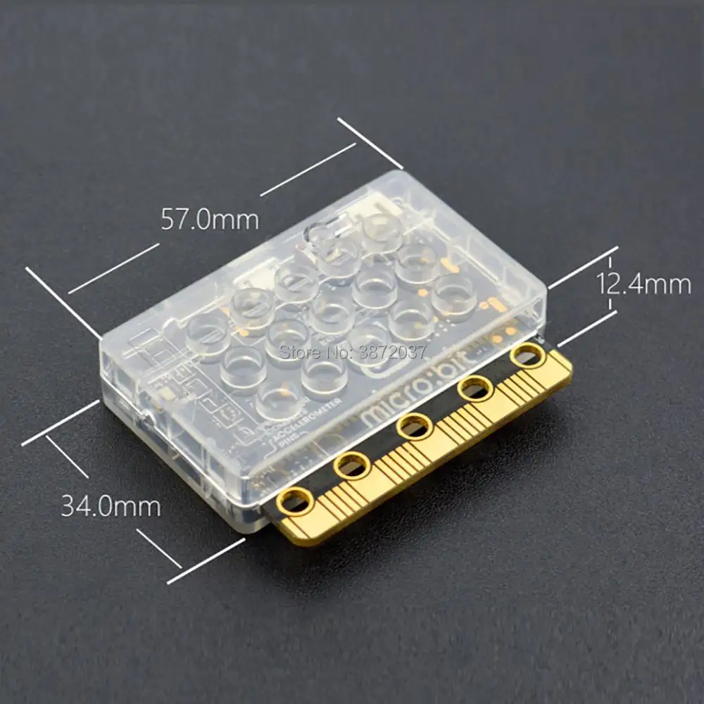 DIYmall for micro:bit Enclosure Transparent Protective Case for ABS material compatible with legoeds Blocks Bricks