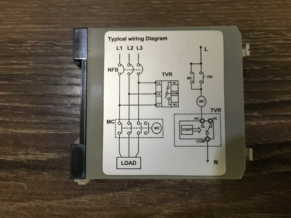 new original TVR2000-NQM phase sequence relay / three phase reverse phase relay