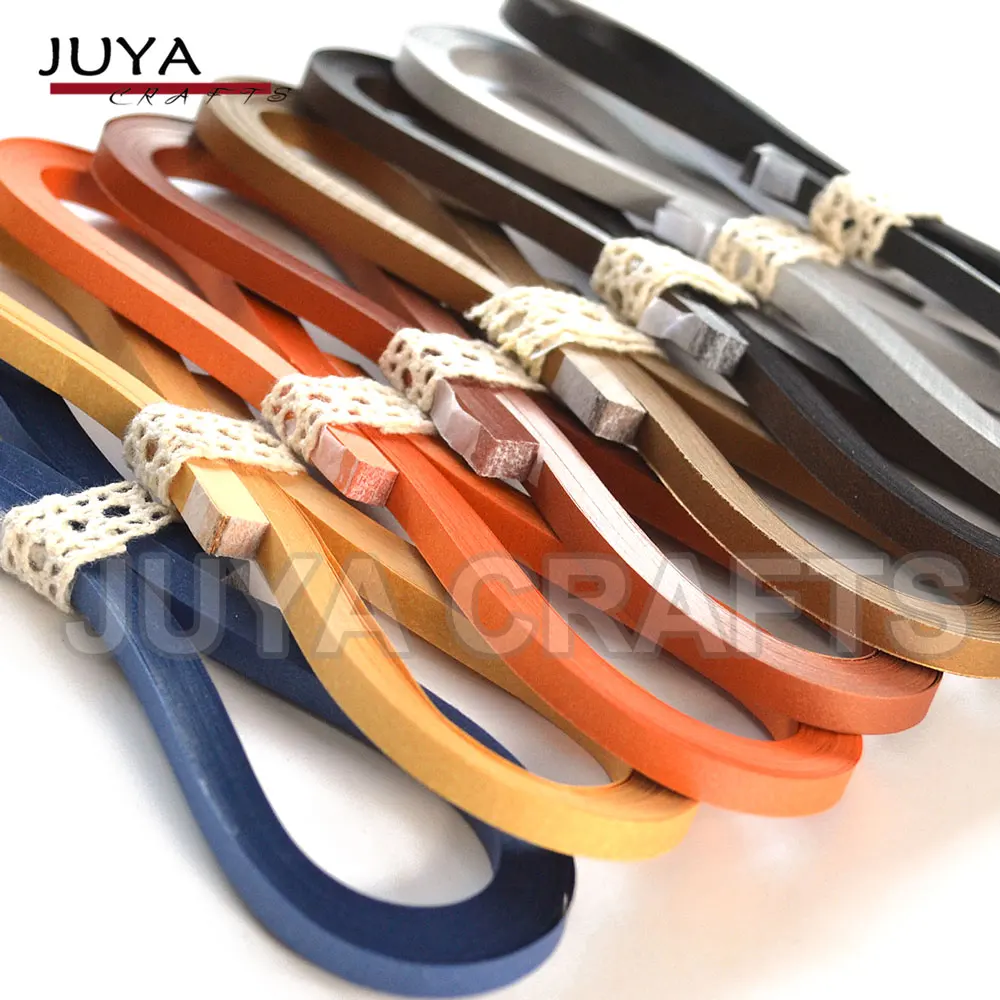 Juya Metallic Paper Quilling Set 2/3/5/7/10mm Width Available, 355mm Length, 40strips/pack, 24 Colors could choose