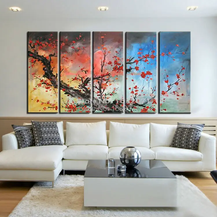 

Professional Artist Pure Hand-painted High Quality Modern Abstract Landscape Oil Painting On Canvas Beautiful Flower Painting