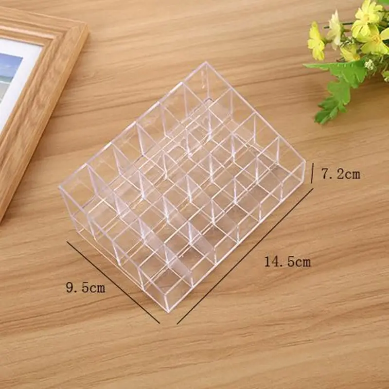 

New Fashion 24 Cosmetic Organizer Makeup Display Shelf Rack Lipstick Holder Stand Makeup Tools F20173300