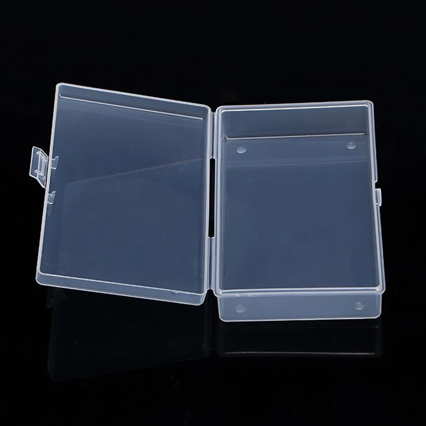 Caixa plástica transparente de armazenamento coleções embalagem do produto caixa de vestir caso mini para fora tamanho 13.2*7.7*3cm