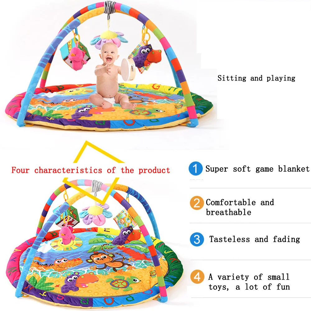 Baby Activity Play Mat Baby Gym Educational Fitness Frame Multi-bracket Baby Toys Game Mats