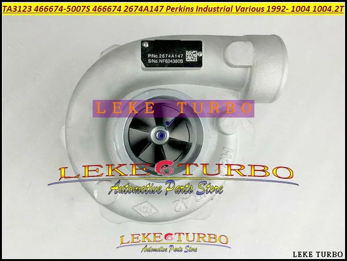 TA3123 466674-5007S 466674-0003 466674-0007 466674 2674A147 Turbo Turbocharger For Perkins Industrial Various 1992- 1004 1004.2T