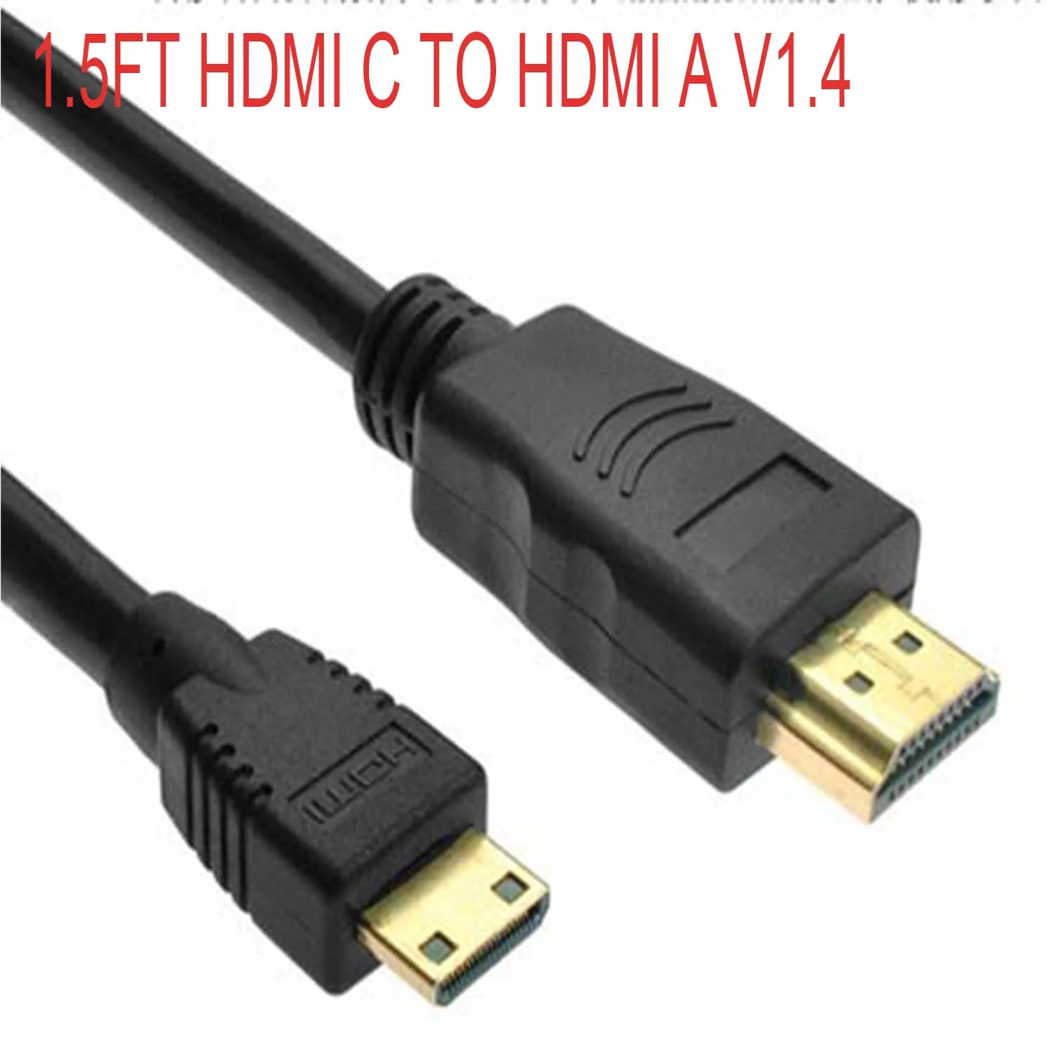 Mini HDMI-compatible C male TO HDMI-compatible A male v1.4 HD Video cable FOR Nikon Coolpix camera P100 P7100 S80