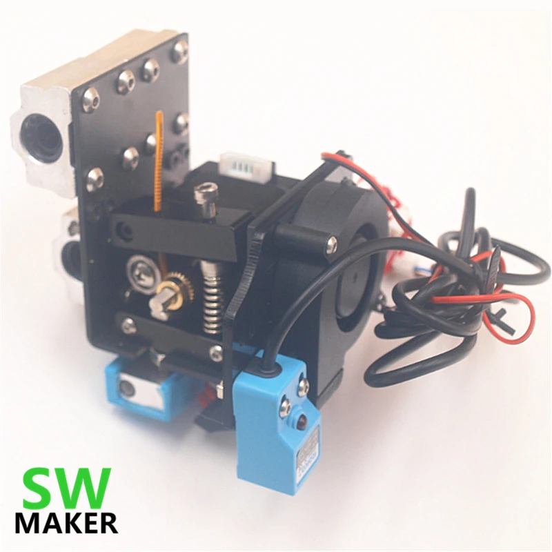 Reprap Prusa i3 Anet A8 3D printer auto leveling extruder assembly kit with silicone sock all metal extruder carriage