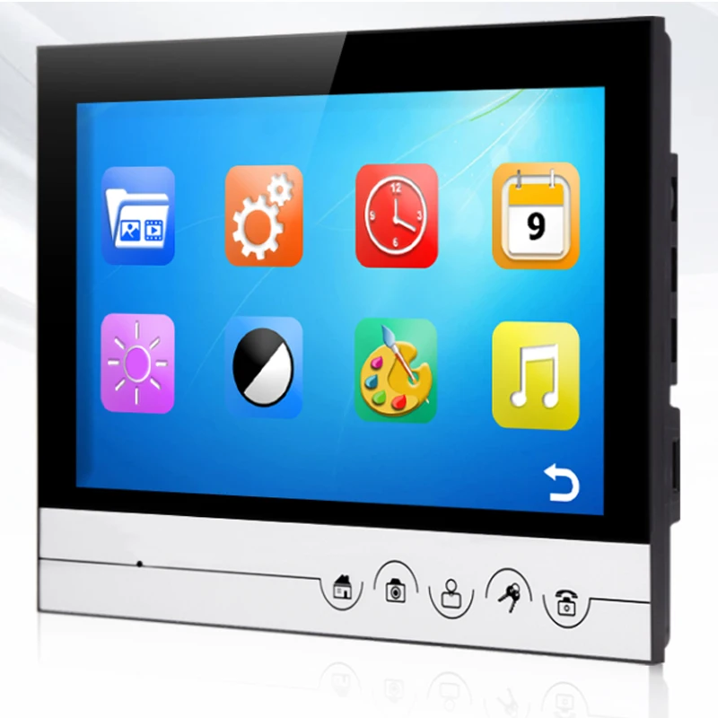 Wired Video Doorphone Intercom System com Monitor, IR Night Vision Camera, Desbloquear, à prova d'água, Home Security