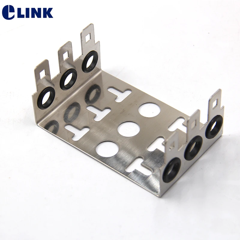 

3-Units Stainless steel Frame for 10pairs tel voice Module snap-in terminal block thickened 30pairs blank patch panel 10pcs