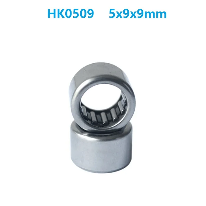 100pcs/lot HK0509 HK050909 Drawn Cup Type Needle Roller Bearing 5x9x9 mm Miniature free shipping good quality