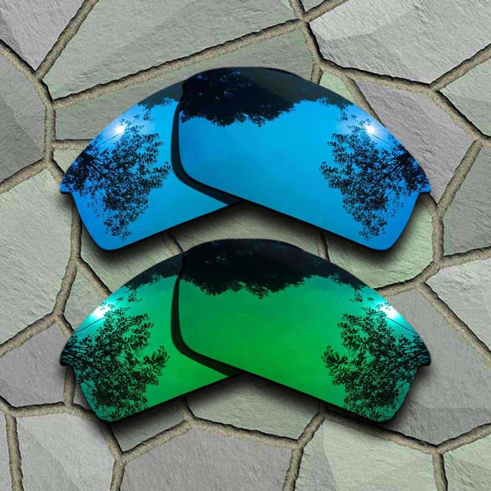 Sky Blue&Jade Green Sunglasses Polarized Replacement Lenses for Oakley Bottlecap