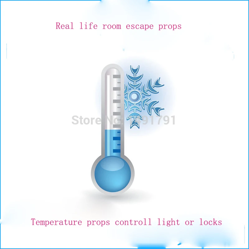 

real life room escape game temperature control electronic lock props Takagism game prop