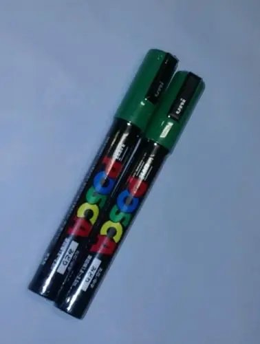 2X New beekeeping queen bee marking pen color GREEN marker posca PC5M