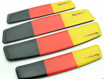 

1set=4pcs Germany Flag Door Edge Scratch Protector Sticker FIT MK6 7 Golf 7 Jetta CC Car Stickers Covers Car Styling