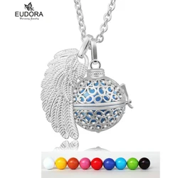 Eudora Harmony Bola Ball Angel Caller Pendant Angel Caller Chime Ball Sound 20mm Mexican Bola with Chain Necklace Jewelry FK154N