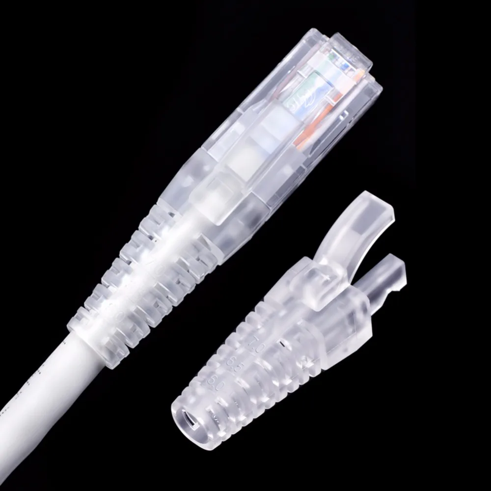 CNCOB-واقي موصل غطاء rj45 شفاف cat6 ، كابل واقي ، فتحة 5.5-7.0 متر ، غلاف مطاطي