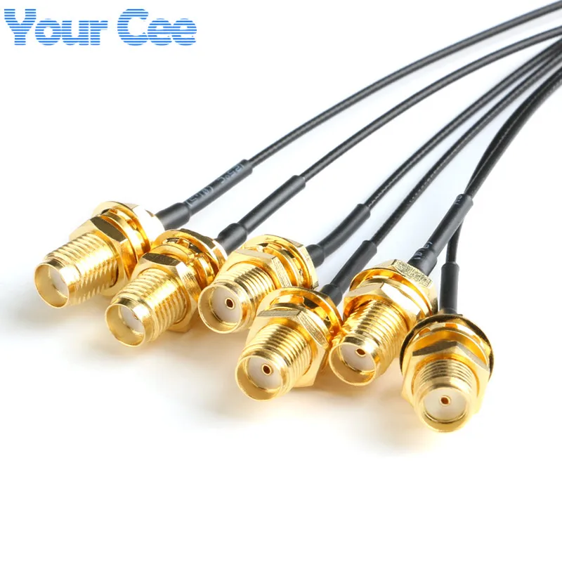 5PCS SMA Connector SMA to IPX Adapter Cable WIFI/GSM/3G/GPS/4G Module Wire Pigtail Cable 1.13mm Female Inner Hole Inner Needle