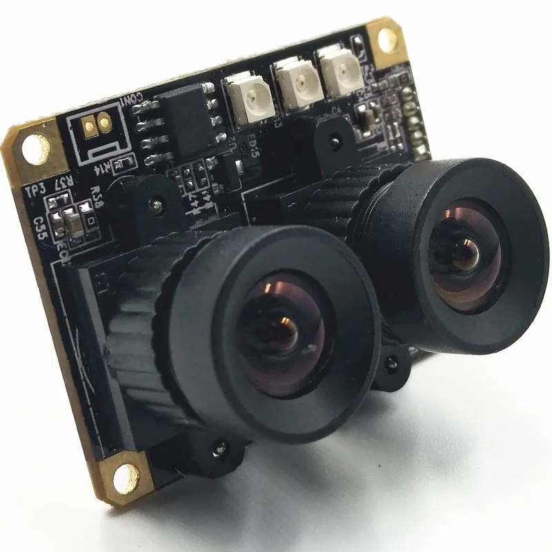 3D Visual Binocular Camera Module Wide Dynamic Face Recognition USB Camera Module UVC Near Infrared Backlight HXY2000