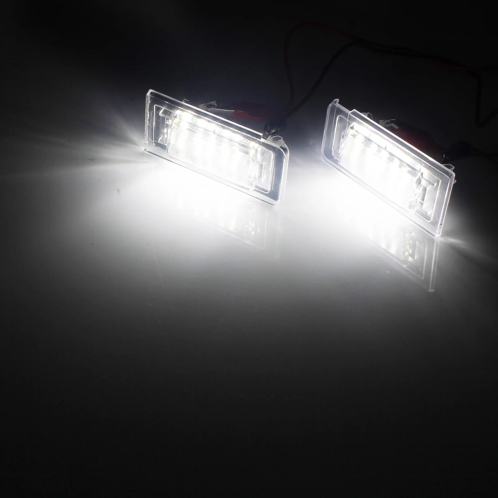 ANGRONG 2x 18 SMD LED License Number Plate Light Xenon White For Audi TT MK1 8N 1999-06