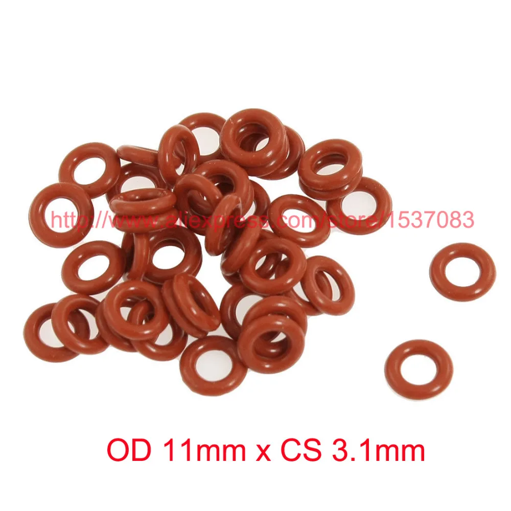 OD 11mm x CS 3.1mm silicone rubber seal o-ring oring gasket