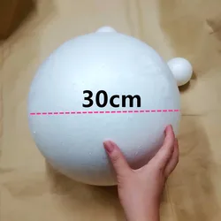 30cm 1pcs White Modelling Polystyrene Styrofoam Foam Balls Party Christmas Balls DIY Craft ball Home Wedding Decorations 11.81in