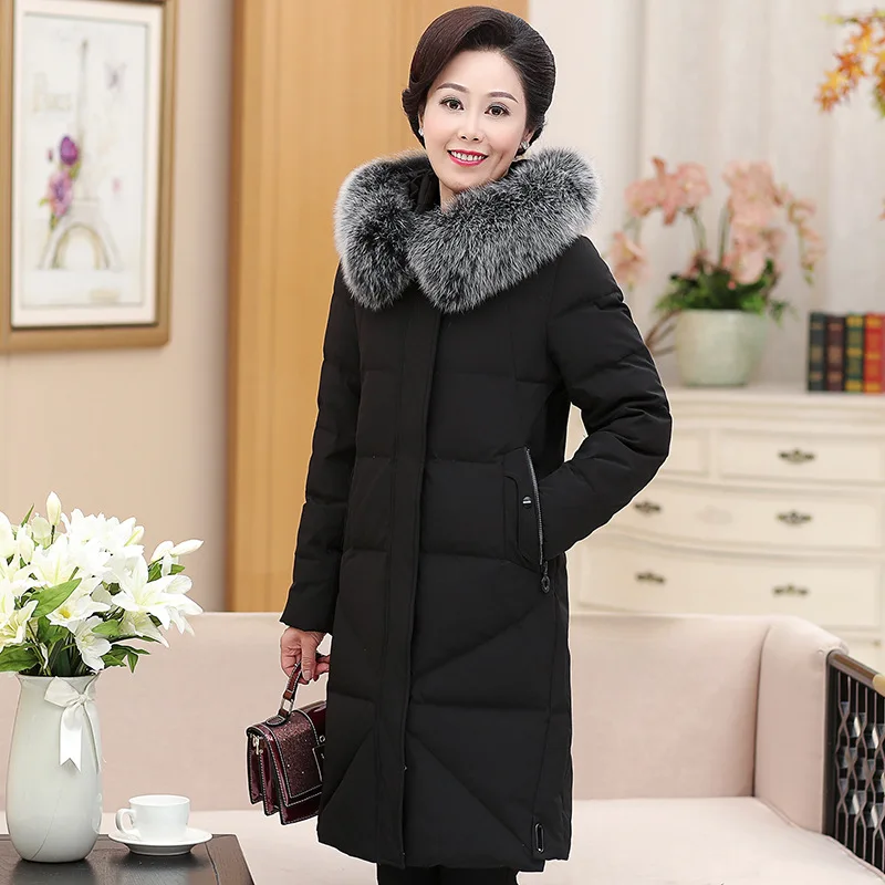 High Quality Winter Parkas Women Long Coat Thicken Faux Fur Collar Hooded Female Outerwear Women Clothing 12XL