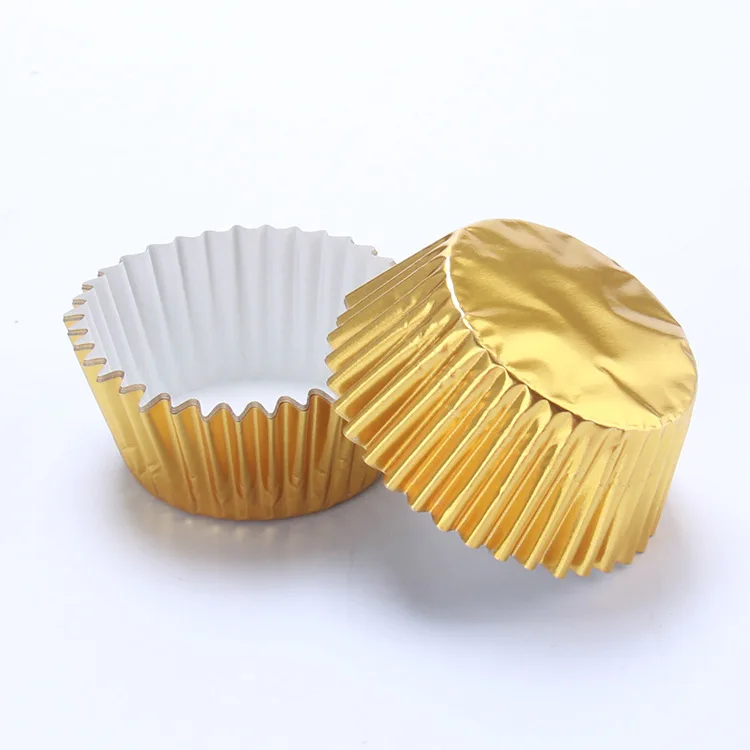 100pcs Thickened Aluminum Foil Cups Cupcake Liners Mini Cake Muffin Molds For Baking  H727