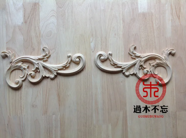 Do not forget to log Dongyang woodcarving flower applique decorative floral Central European wood called diagonal flowers