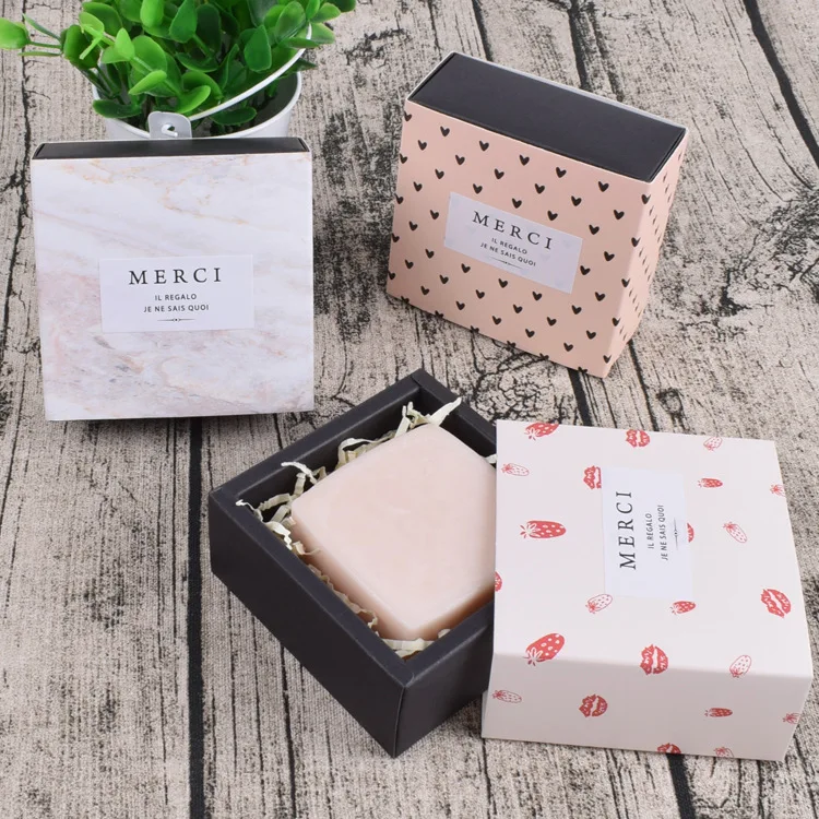 

3 Colors 7.6*7.6*3.5cm Cake Packing Box Chocolate Dessert Gift Box 100pcs/lot Free shipping