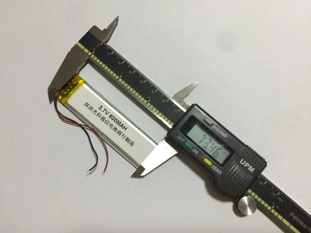 La nueva capacidad completa de litio de 3,7 V, polímero de 302073 de 600MAH MP4/GPS navigator/Micro dispositivos recargable de Li-ion celular