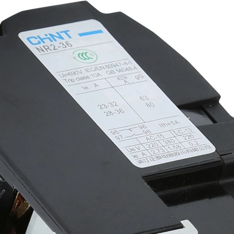 CHINT Thermal Overload Relay Motor Protector Protective Current Relay NR2-36/Z 23-32A 28-36A