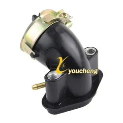 1 Vacuum Port Carburetor Intake Manifold 49cc 50cc GY6 Intake-tube Scooter Spare Moped ATV Go-Kart Buggy 139QMB 139QMA 50JQG