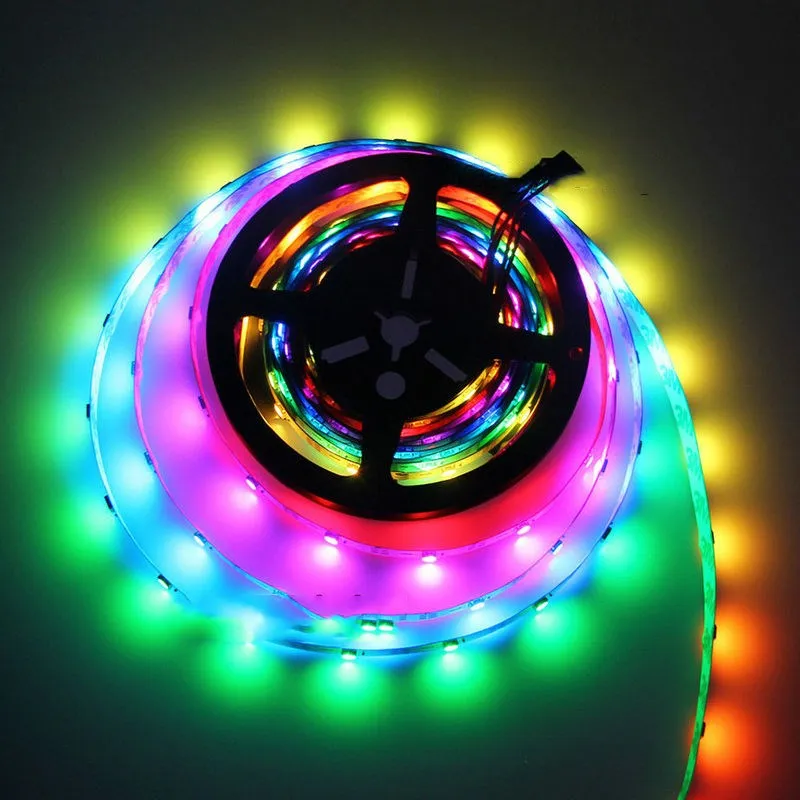 

5M SK6812 IC SMD5050 Dream Full Color RGB Flexible LED Strip Light 60Led/M Addressable individual 5V Programmable Non-waterproof