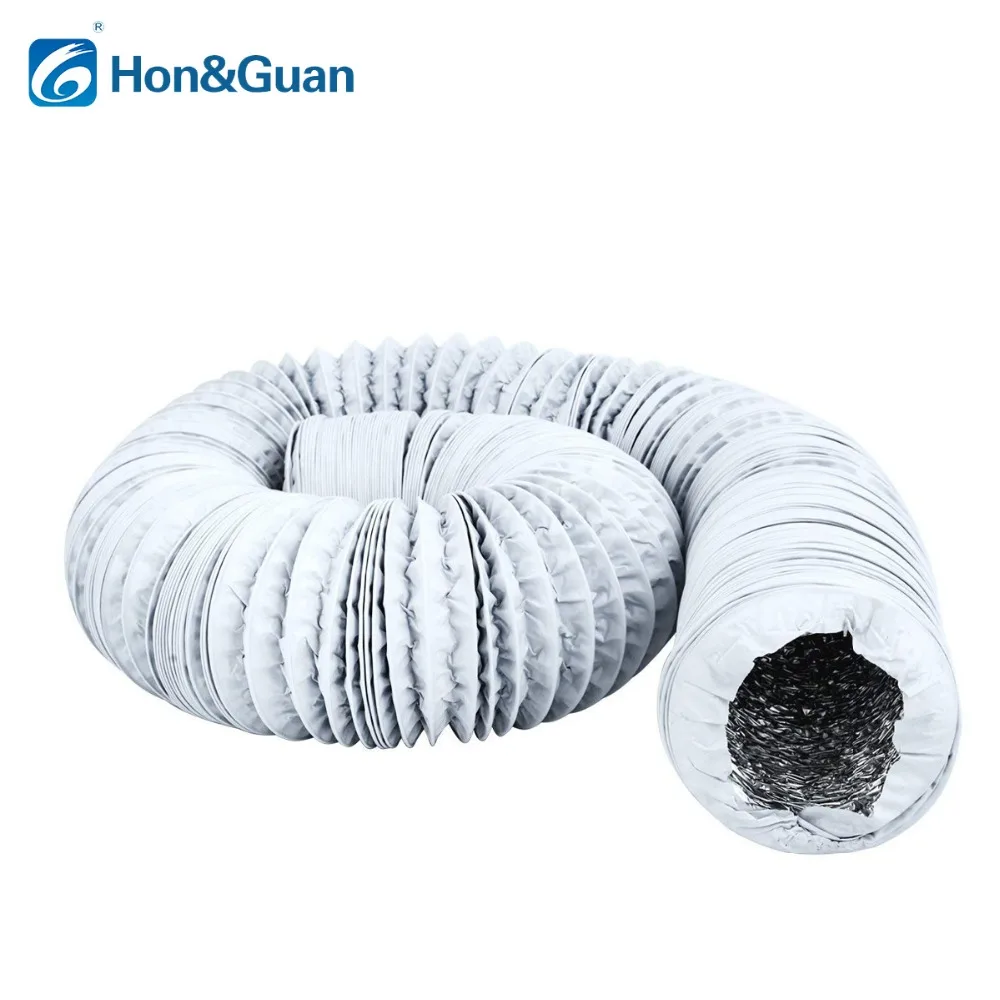 4''~8'' Flexible Aluminium Foil Ducting Hose for Inline Duct Fan Exhaust Extractor Ventilation Pipe Outlet Air Vent 5M 10M