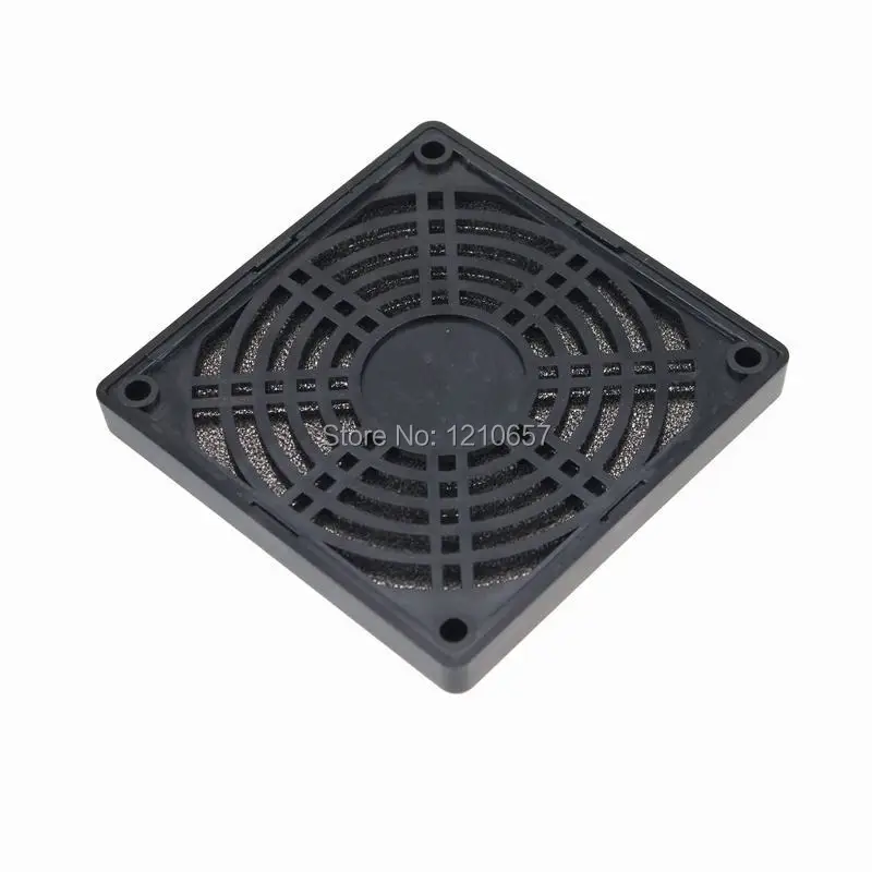 500Pieces LOT 9CM 90mm Fan Filters Black Plastic Dust Network Cooling Fan Dedicated Grille