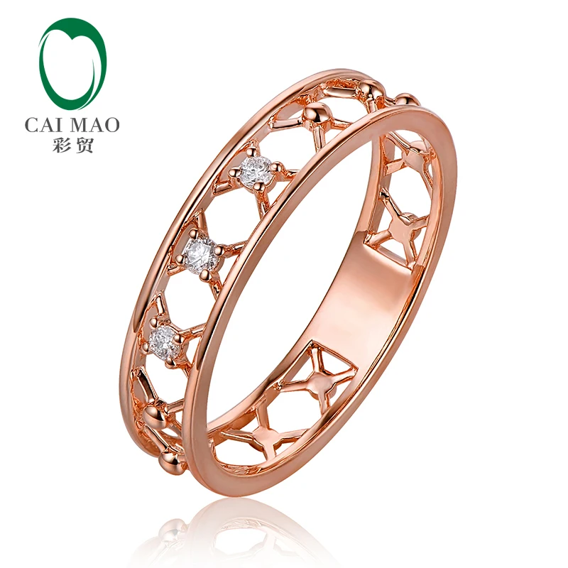 

Antique Style Natural Diamond 14k Rose Gold Engagement Wedding Band New Arrival