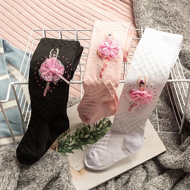 

Cotton Baby Tights Dance Tights Kids Ballet Pantymedias Princess Girls Stocking Children Pantyhose for Girls Cute Brand 4-11Y